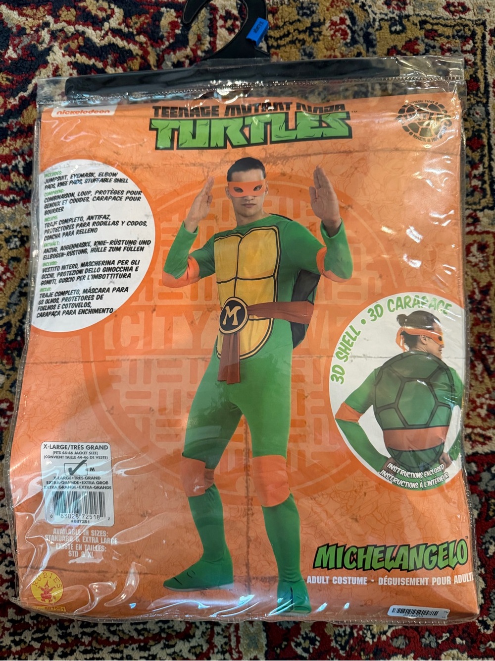 Nickelodeon Teenage Mutant Ninja Turtles Michelangelo Costume - Green & Orange